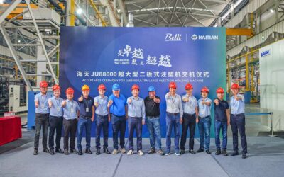 Injection molding machine with 8800t